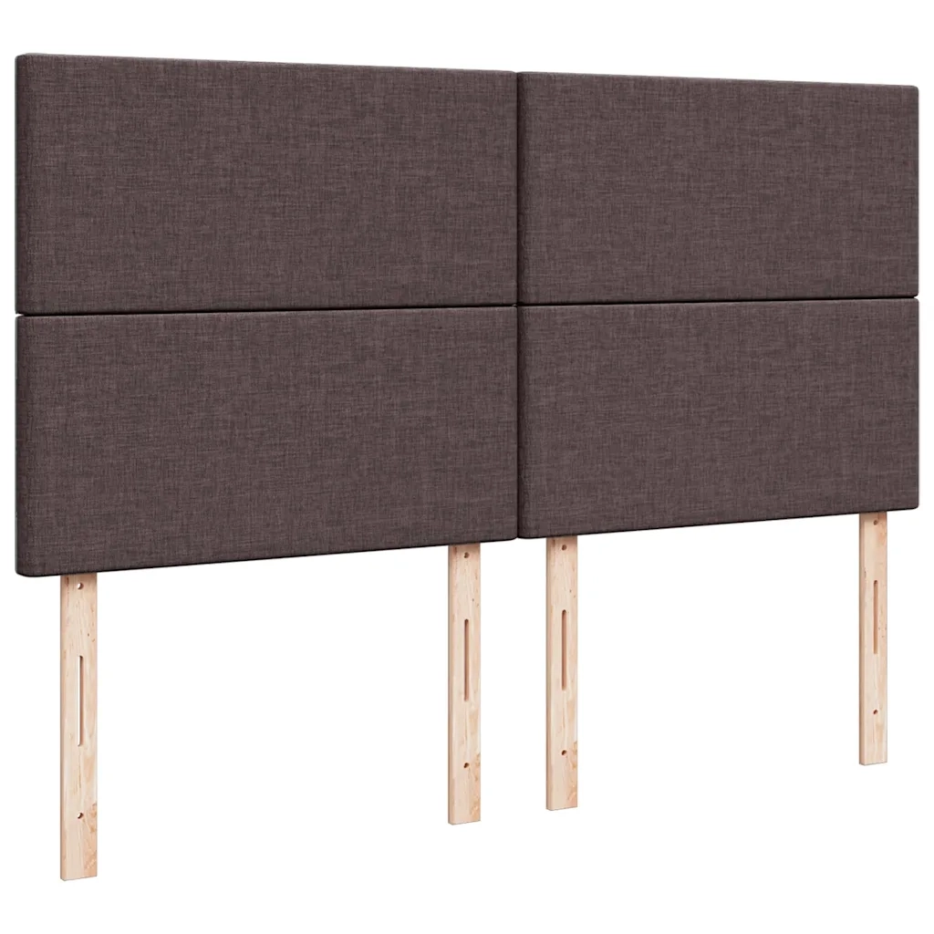 Giroletto a Molle con Materasso Marrone Scuro 180x200cm Tessuto 3294431