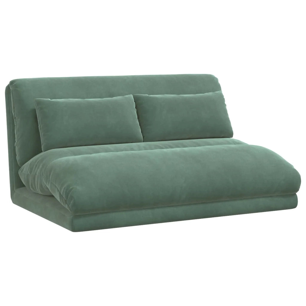 Sedia da Pavimento Verde Mare 110 x 82 x 55 cm Velluto 42028218