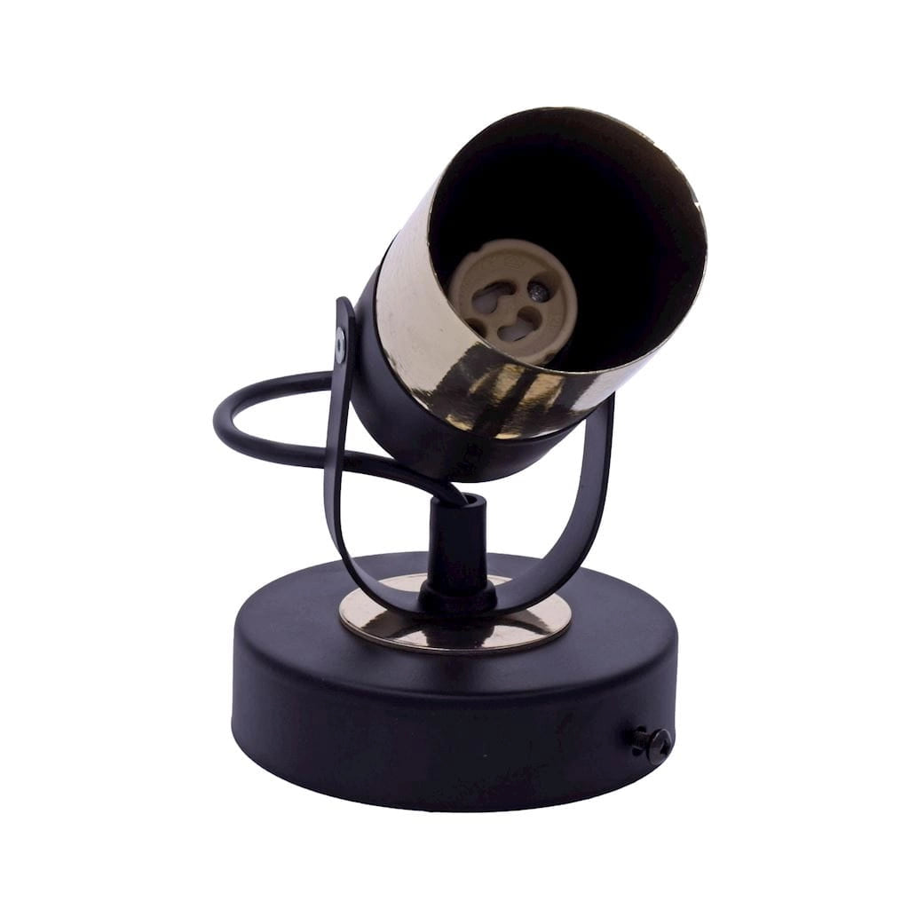 Applique Milagro Wilson MLP4850 GU10 35W nero oro metallo