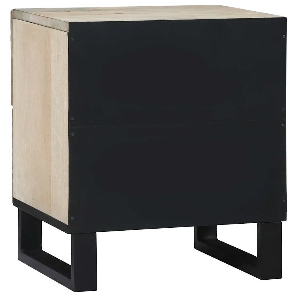 Set di 2 Comodini | Armadio da Notte | Mobiletto da notte Bianco 40 x 33 x 46 cm