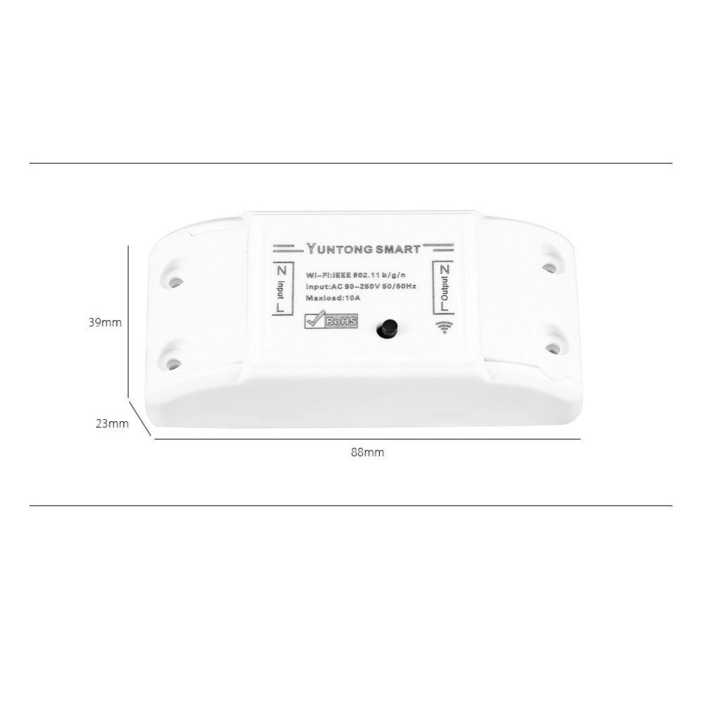 Trade Shop - Interruttore Ricevitore 10a Wifi Android On Off Smartphone Smart Home Cellulare -
