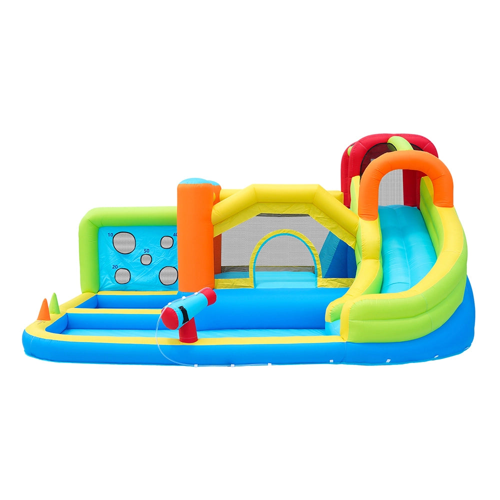 Parco giochi per bambini-Xylo-Ventilatore 450W + Acquatici + Basket trampolino + Arrampicata + Lanci