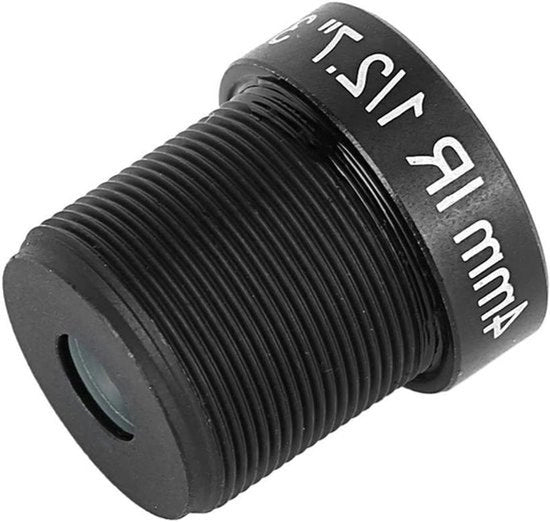 Cannoncetta di Sicurezza con Focale Fissa - 3MP HD - 4mm - Pixel Ultra Alta Definizione - Adatta per Sistemi di Sorveglianza - CCTV - Sicurezza di Pannello di Ricambio