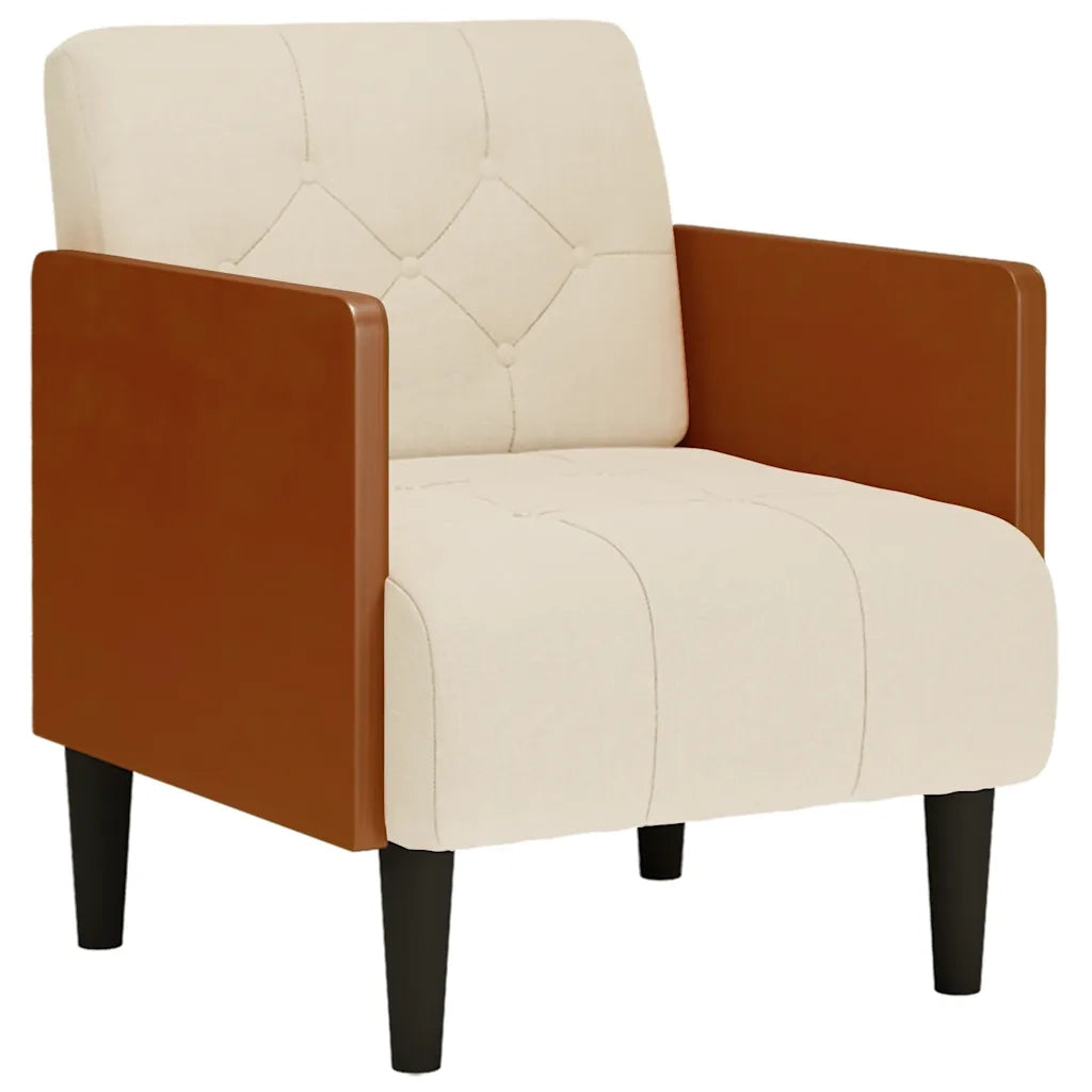 Divano Poltrona | Sedia con Braccioli 55 cm Lino