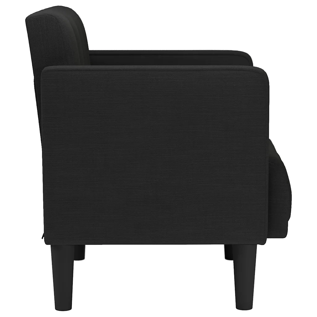 Divano Sedia con Braccioli Nero 53 cm in Tessuto 4100545