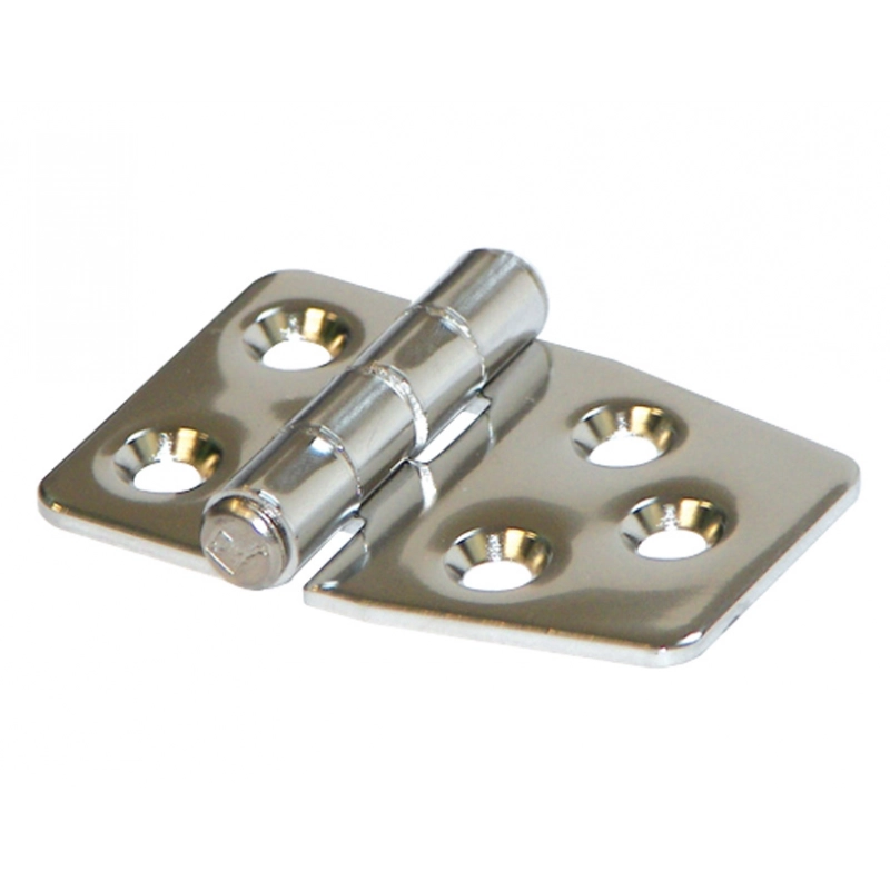 CERNIERA INOX MM.59X40 MIRROR POLISHED HINGES AISI 316 MM.59X40