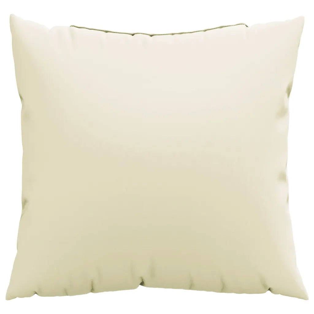 Cuscini per Divano 4 pz-Set di 4 Cuscini per Sofa Crema 40x40 cm in Tessuto
