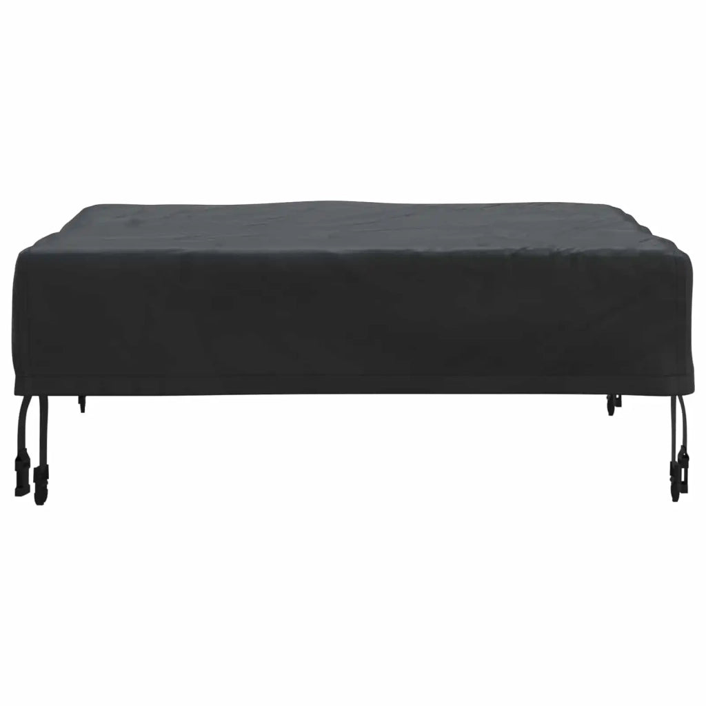Copertura Tavolo Tinta unita Nero 82 x 82 x 15 cm Tessuto 4106077