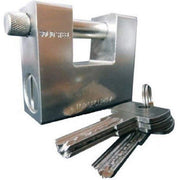 Trade Shop - Lucchetto Di Sicurezza Resistente Antiscasso Blindato In Acciaio -