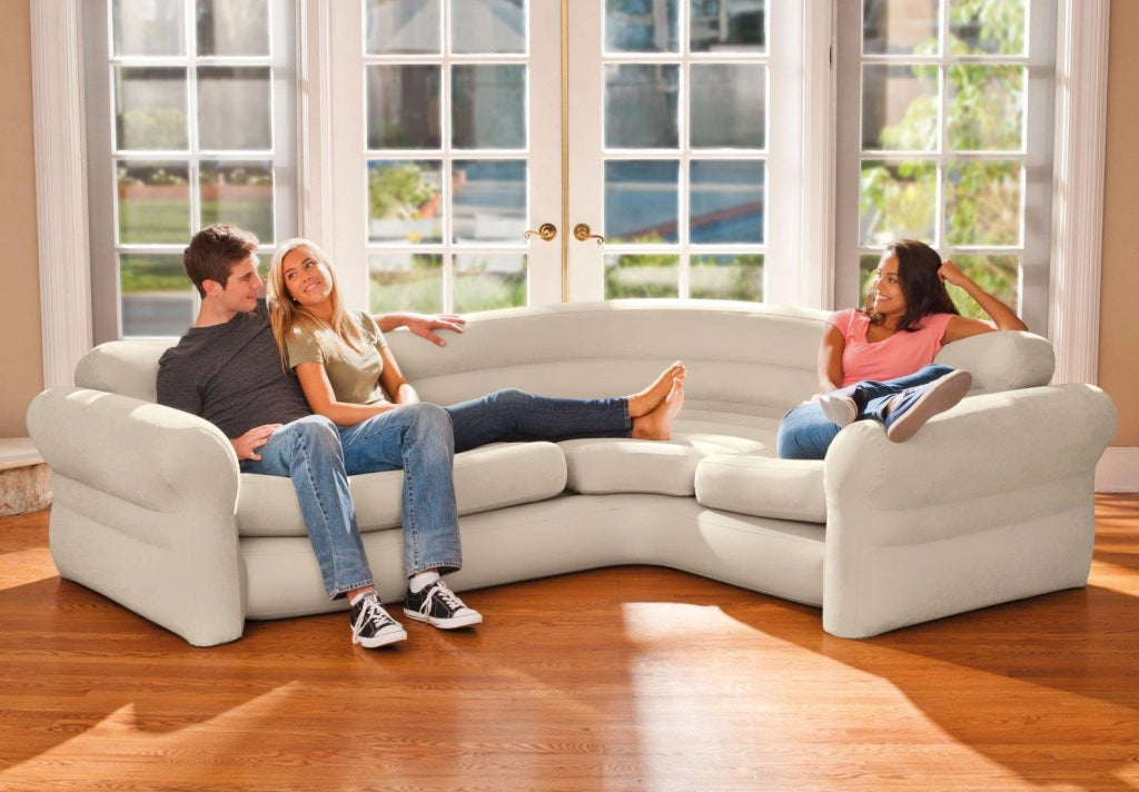 Intex 68575NP Sofa', Beige, 2.57 m x 2.03 m x 76 cm