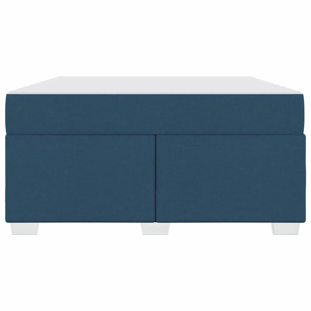 Struttura del letto con materasso Blu 140 x 200 cm Tessuto