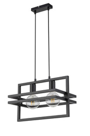 Lampada a sospensione loft nera Merci 2xE27 Sigma Lighting