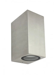 Applique esterna 2xGU10 alluminio spazzolato IP44 SU-MA