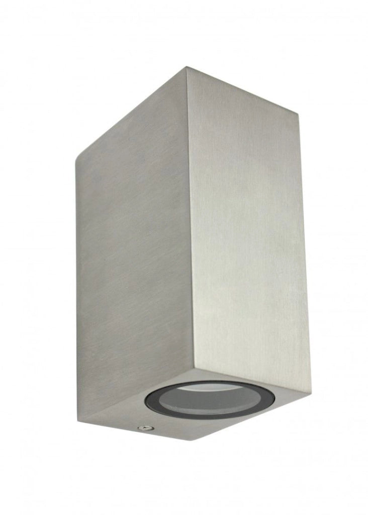 Applique esterna 2xGU10 alluminio spazzolato IP44 SU-MA
