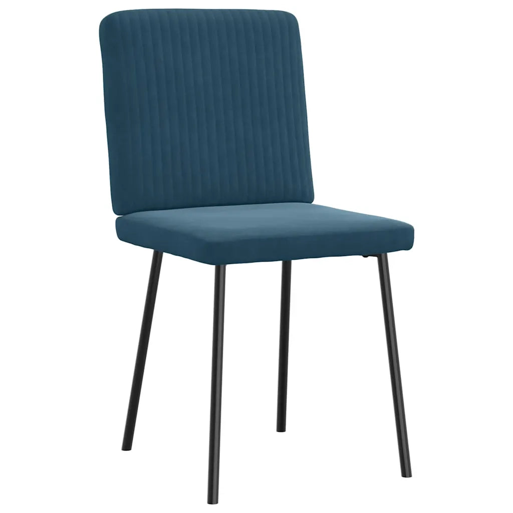 Sedie da Pranzo 2 pz Blu in Velluto 4101196