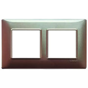 VIMAR PLANA - PLACCA 4M (2+2) INT57 MARRONE MICAL
