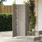 Divider per stanze | Paravento | Divisorio Ambienti Grigio 146 x 180 cm polyrattan