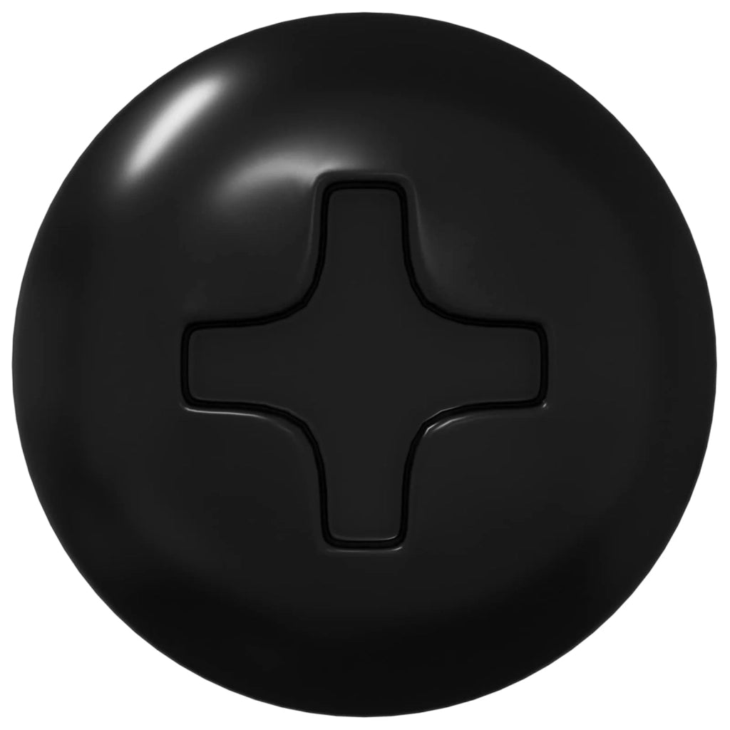 Chiodo Filettato 12 pz Nero M4 x 28 mm Acciaio CFW8166704