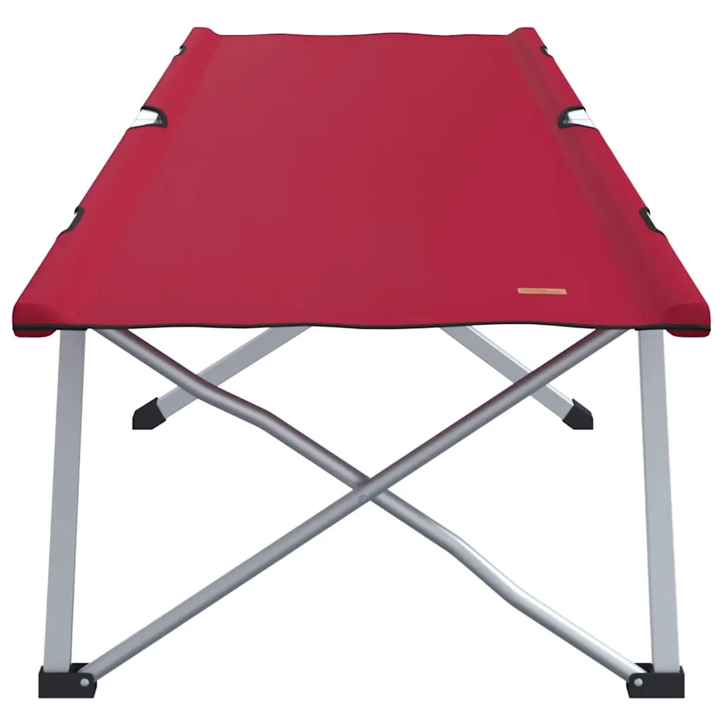 Letto da campeggio pieghevole 2 pcs Rosso 194 x 62,5 x 42,5 cm 42003124