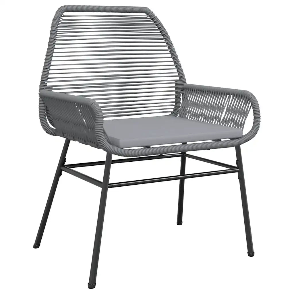 Set da Pranzo da Giardino 3 pz con Cuscini in Polyrattan Vetro 3334478