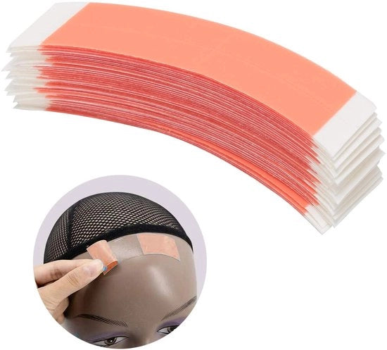Adesivi a doppia faccia 36 pezzi - Adesivi per estensione capelli - Adesivi per parrucca - Impermeabili - Resistenti - Supporto per fronte di trama - Nastro adesivo per capelli