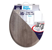 MAURY'S COPRI WC EFFETTO LEGNO IN ARDESIA 36X43 CM