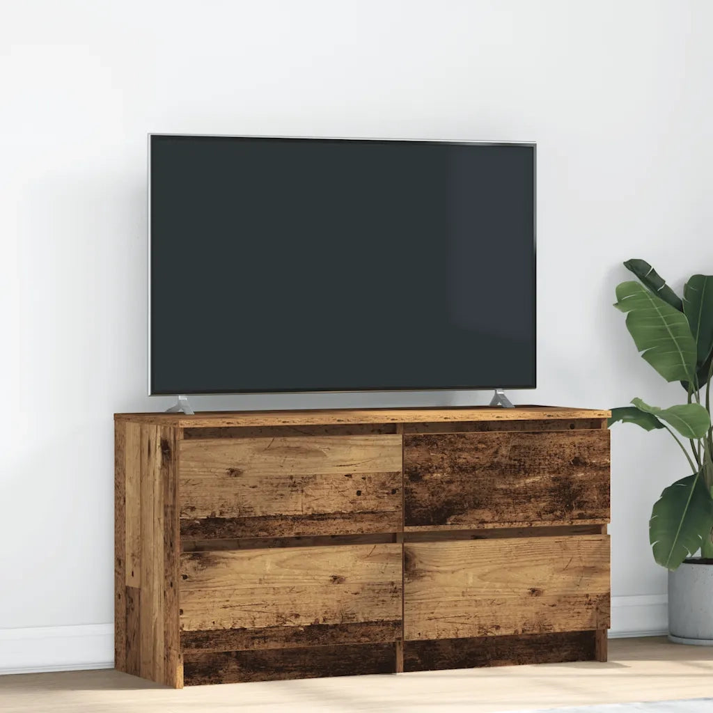 Mobile TV | Armadietto TV | Mobile Porta TV Legno Antico 100x35x54 cm in Legno Multistrato