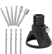 Kit di accessori per multi-tool con attachment per router e trapano, set a 11 pezzi