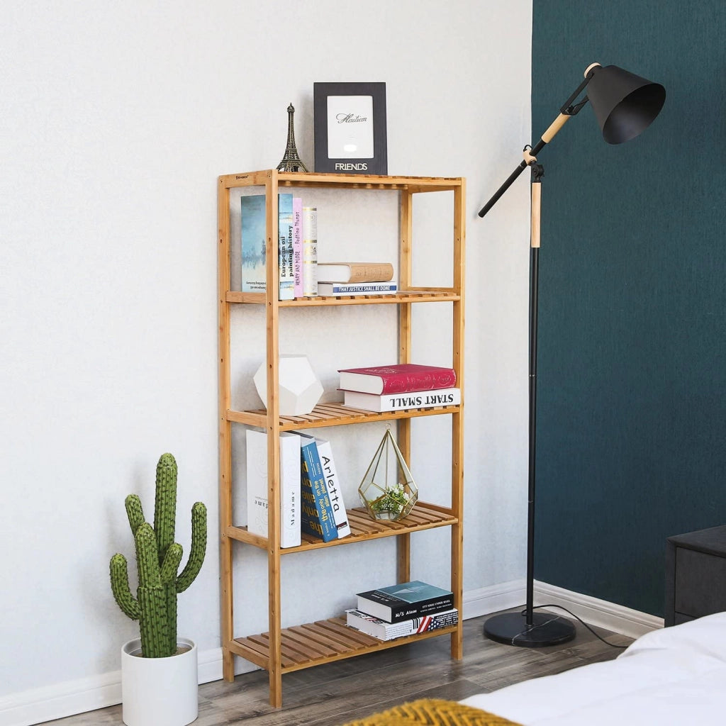 Valora BAMBOO SHELF Scaffale in bambù naturale con 5 ripiani