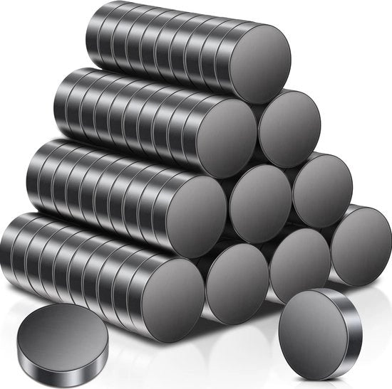 Magnetismo 100 pezzi - Magnetici forti in ferro - Magnetici antiscivolo - Magnetici per lavagna magnetica - Magnetici per frigorifero - Resistenti alla corrosione