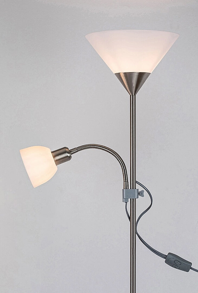 Lampada da terra Rabalux Action 4064 cromo E27+E14