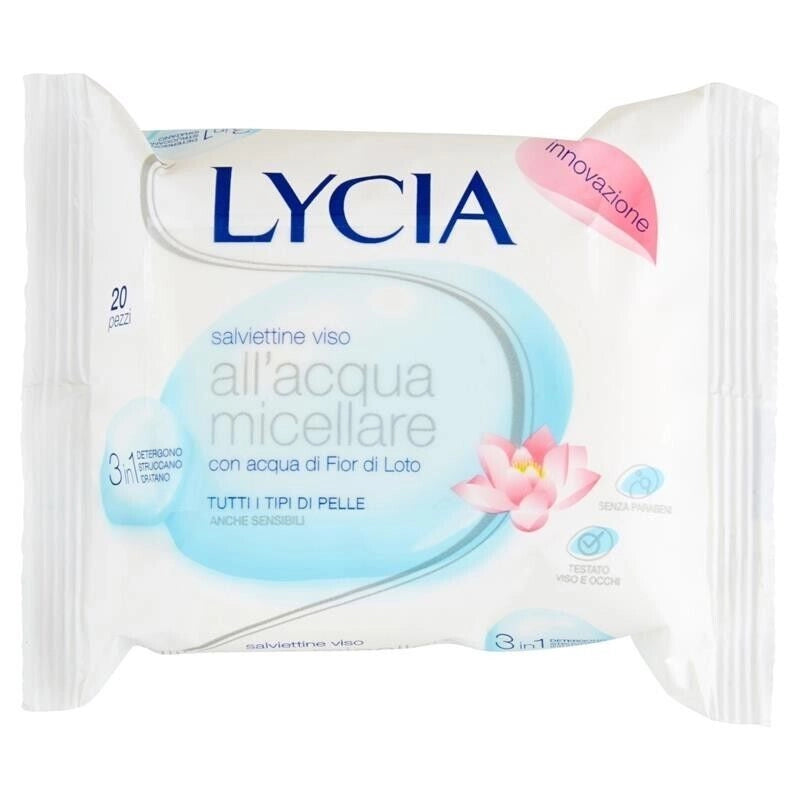 LYCIA SALVIETTE CON ACQUA MICELLARE 2OPZ