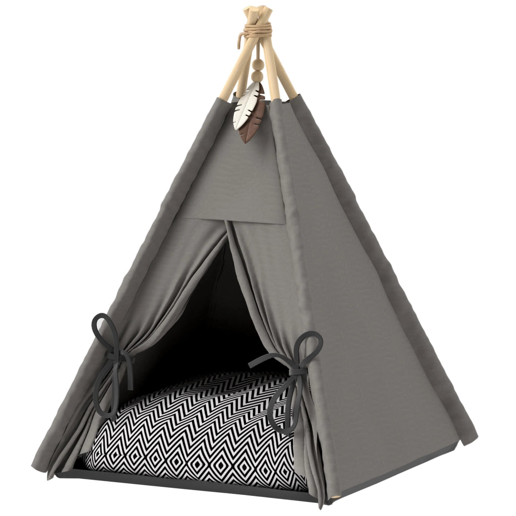 Letto per Animali Domestici Tipi con Cuscino ¨C Minimal ¨C Grigio