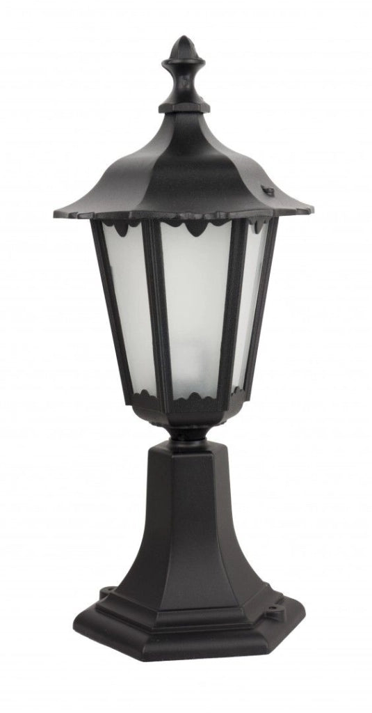 Lampada paletto giardino Retro SU-MA nera 45cm E27 IP43