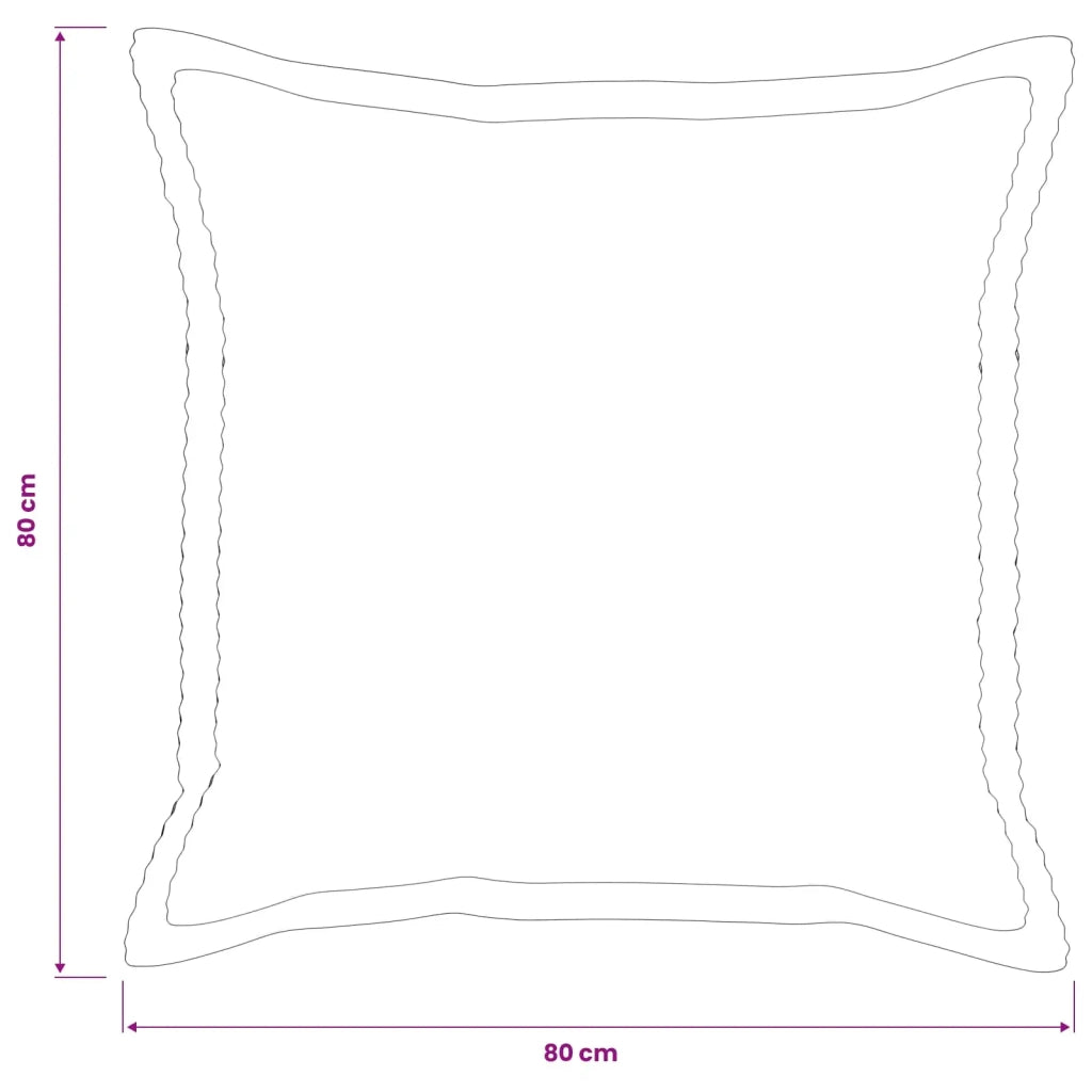 Federa 6 pz HOUTEN Blu navy 80 x 80 cm corduroy 921656