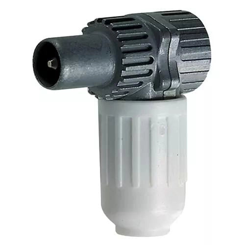 CONNETTORE TV-RD-SAT MASCHIO 90° BIANCO