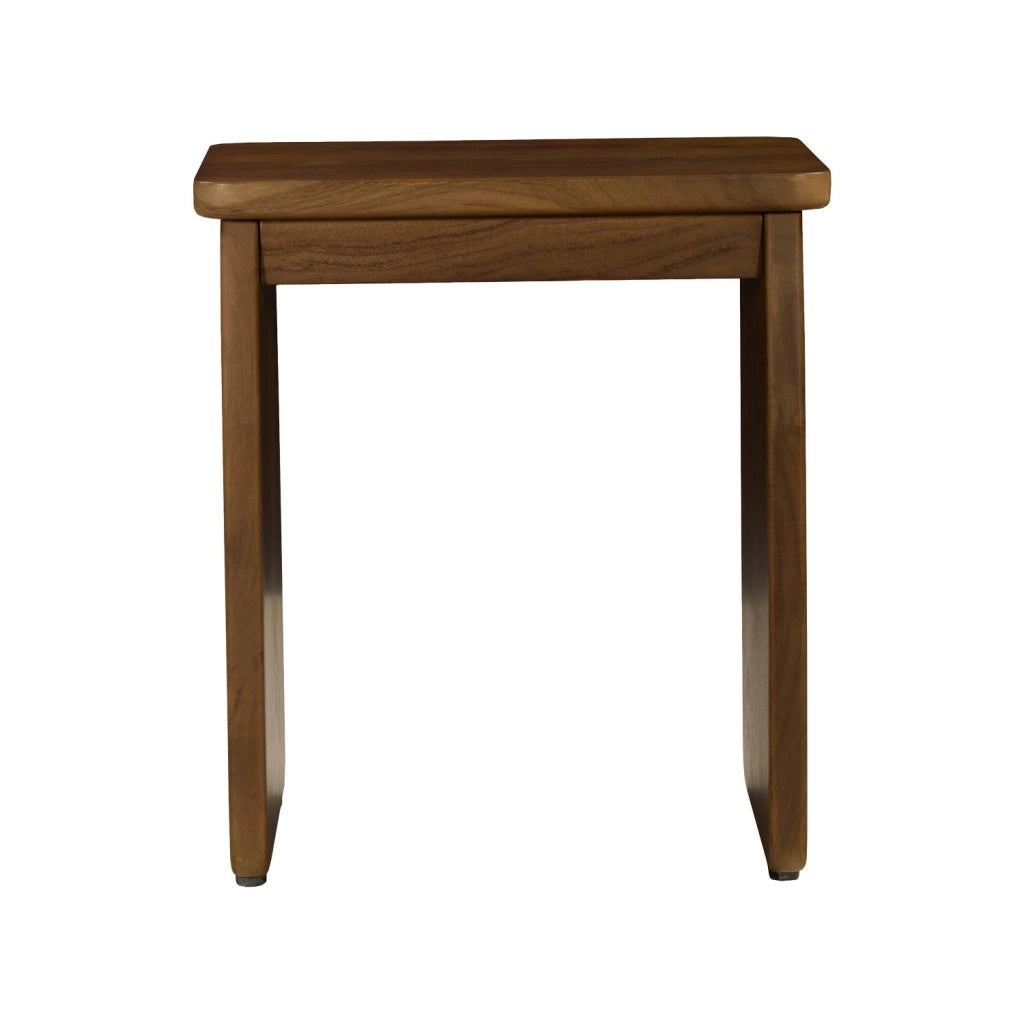 Comodino esotico in legno di acacia, noce