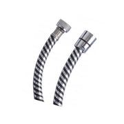 Flessibile Docce Pvc Silver Nero/Cromo 200