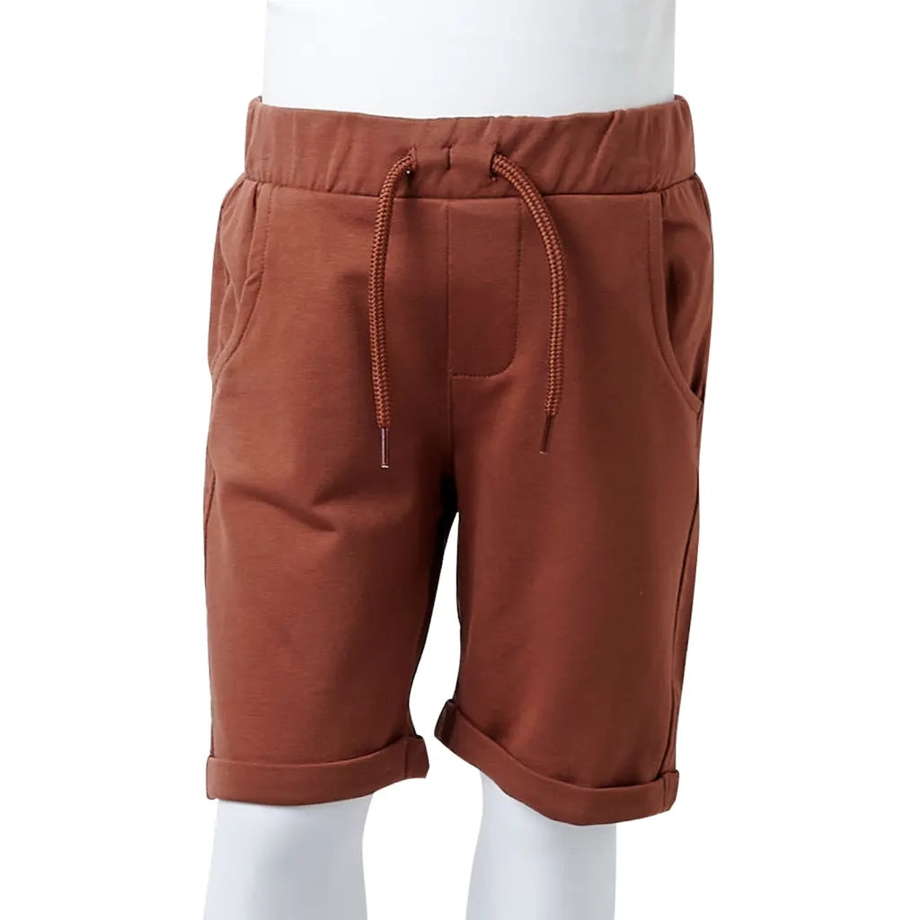 Pantaloncini per Bambini con Coulisse Marrone 128 11627