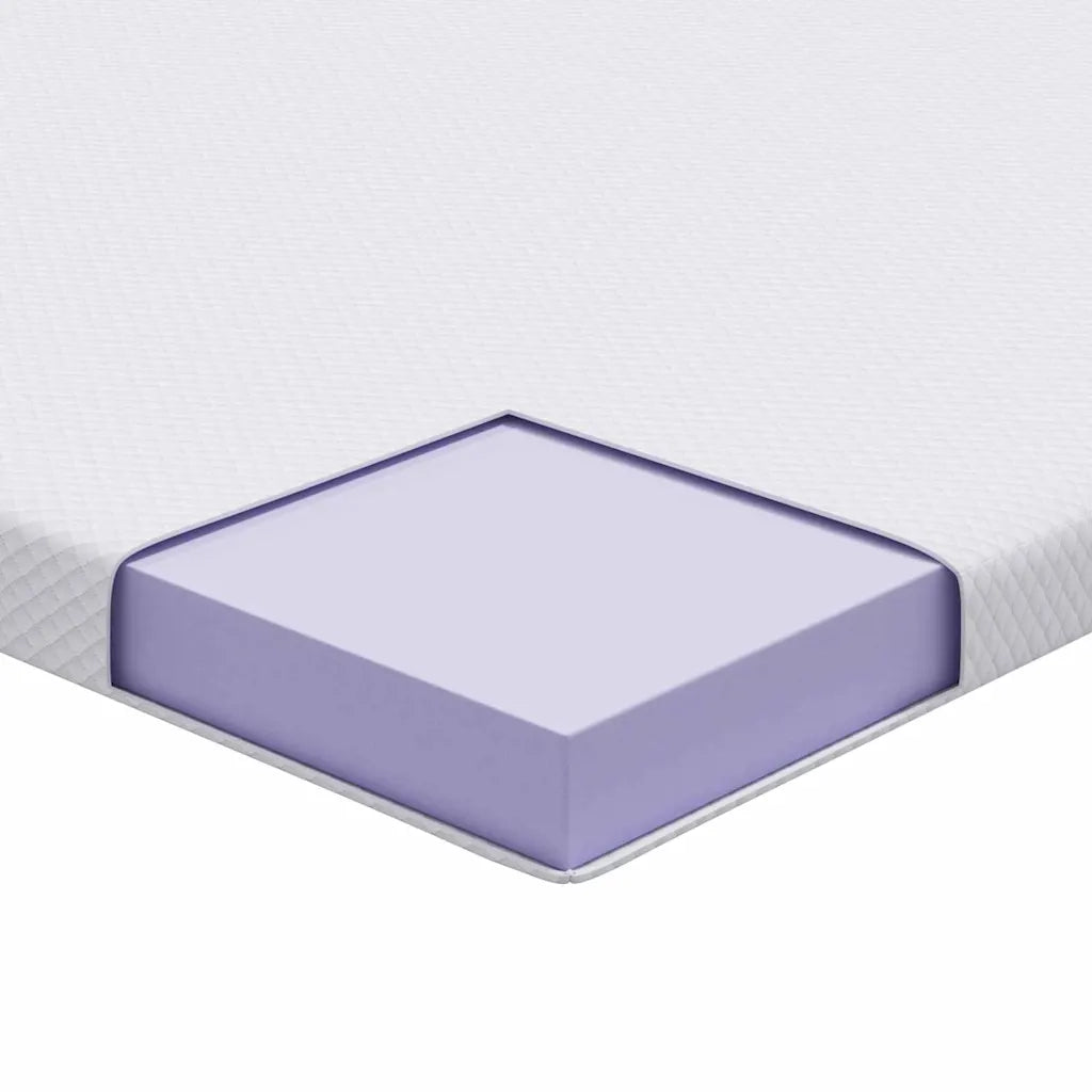 Topper per materasso Bianco 80 x 200 cm Tessuto Jacquard 4106232