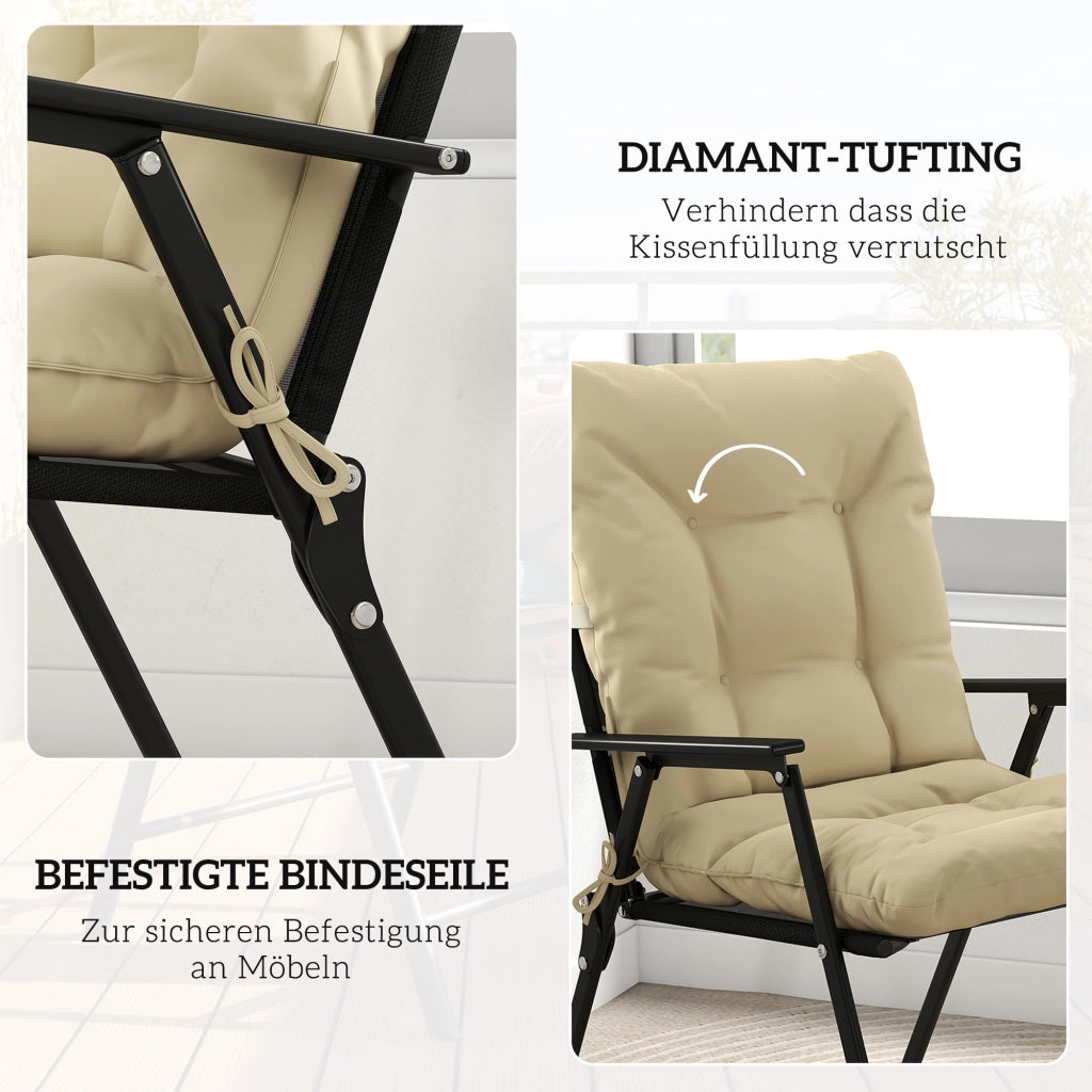 Cuscino per seduta esterna con schienale ¨C Minimal ¨C Beige