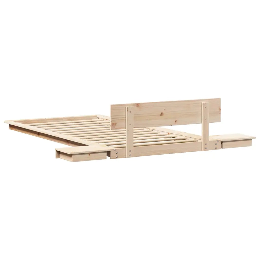 Struttura del letto-Giroletto Marrone 100 x 200 cm legno 217625