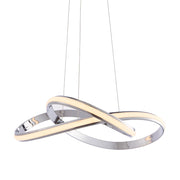 Lampada sospensione loop LED cromata 40,5W Endon ARIA