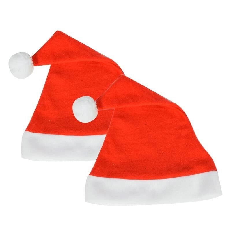 KIT SET 2 PZ MAURY'S CAPPELLO BABBO NATALE SEMPLICE 38CM