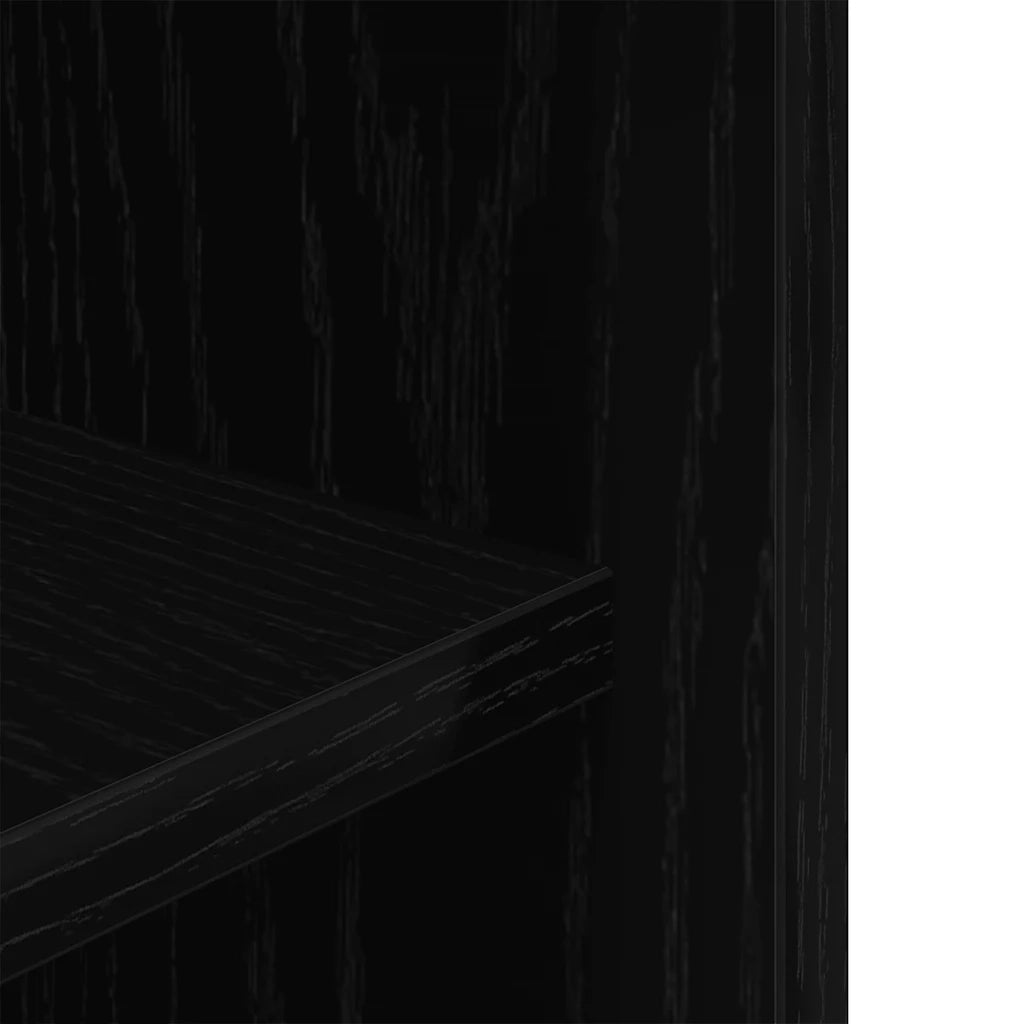 Supporto per acquario in rovere nero 75x36x72,5 cm in legno ingegnerizzato 862158