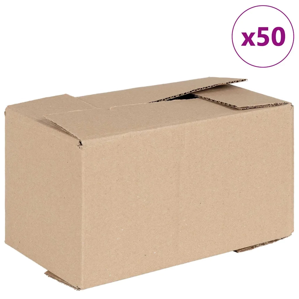 Scatola Pieghevole 50 pz Naturale 24 x 13 x 13 cm Cartone CFW8436360