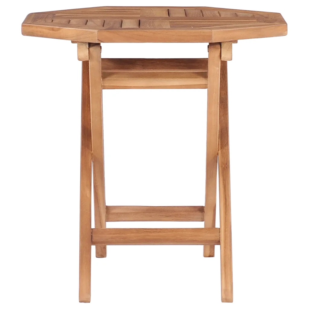 Tavolo da Giardino | Tavolino da esterno Pieghevole 45x45x45 cm in Legno di Teak