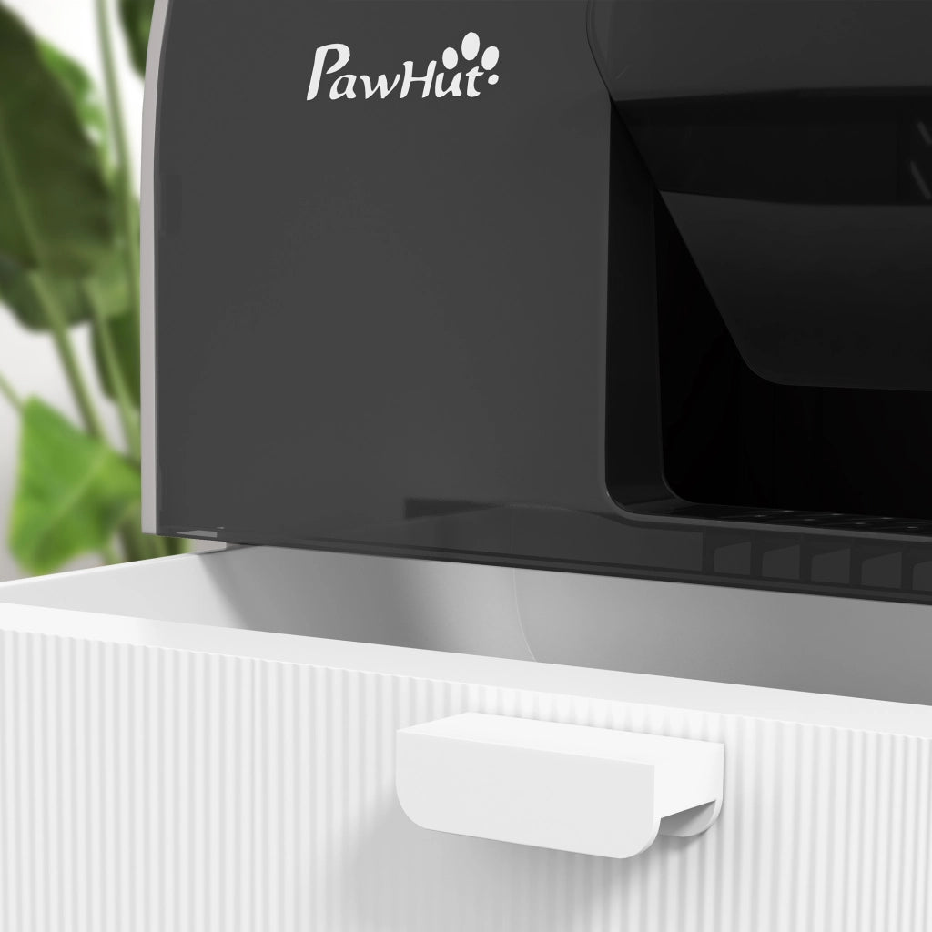 Casetta per Gatti con Coperchio, Paletta e Tappetino ¨C zephmum ¨C Grigio/Nero, Plastica