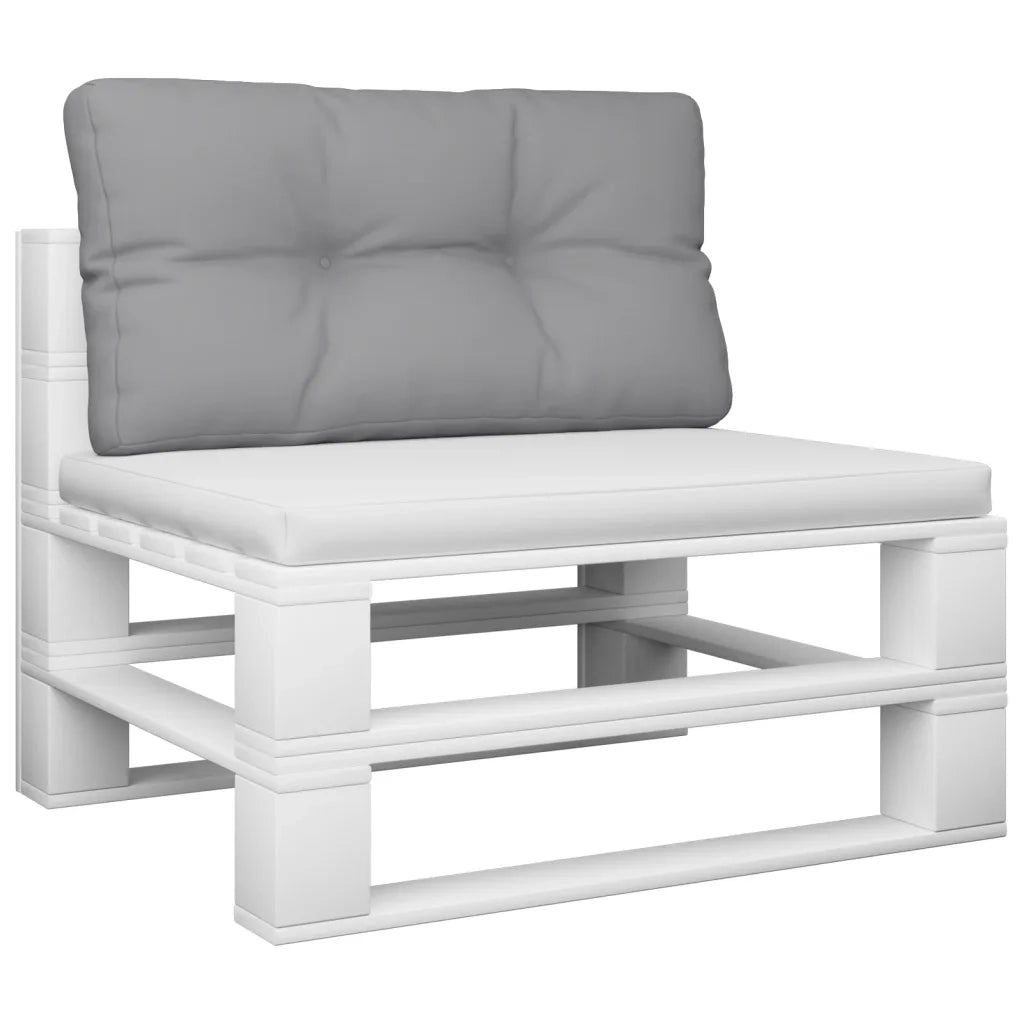 Cuscino per Pallet Grigio 80x40x12 cm in Tessuto 360602