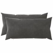 Federa 2 pcs HEERLEN Grigio Scuro 40 x 70 cm Velluto 909475